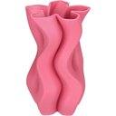 Ver imagem 1 de Vaso Decorativo Enfiete Casa Aparador 3d Home&co Cerâmica 24x14x14cm Rosa Escuro