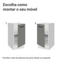 Ver imagem 4 de Balcão de Cozinha 40 cm 1 Porta (sem Tampo) Branco/Cinza Agata Madesa