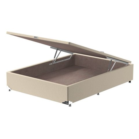 Box Baú Casal Probel Luxo Suede