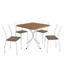 Ver imagem 5 de Conjunto de Mesa Completo com 4 Cadeiras Estofadas Cmc1010br Kappesberg Crome
