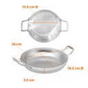 Ver imagem 4 de Pergaminho Frigideira Para Preparar e Servir Hotel Nº 18 em Alumínio 0,6L 2462 - Alumínio ABC