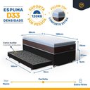 Ver imagem 4 de Cama Box Baú com Colchão de Espuma D33 Pillow Top Comfort Luxo + Auxiliar Unique Solteiro 88cm