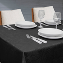 Ver imagem 2 de Toalha de Mesa Jacquard 100x100 Admirare - Preta