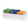 Conjunto 10 Suportes Porta Sachê 22x7,5x6cm Organizadores para Sachês OU Branco - 3