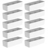 Conjunto 10 Suportes Porta Sachê 22x7,5x6cm Organizadores para Sachês OU Branco - 1