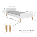 Ver mais imagens de Mini Cama Infantil Montessori Branco