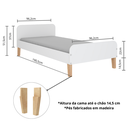 Ver imagem 3 de Cama Infantil Solteiro Montessori Branco