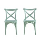 Ver imagem 1 de Conjunto 2 Cadeiras Madeira Maciça Tauari Cross X Texas 