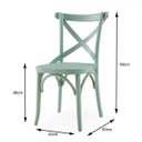 Ver imagem 4 de Conjunto 2 Cadeiras Madeira Maciça Tauari Cross X Texas 