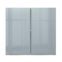 Ver imagem 7 de Armário Aéreo 70 cm 2 Portas Branco/Cinza Lux Madesa