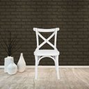 Ver imagem 3 de Conjunto 2 Cadeiras Madeira Maciça Tauari Cross X Texas Branco