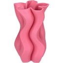 Ver imagem 1 de Vaso Decorativo Enfiete Casa Aparador 3D Home&Co Cerâmica 24x14x14cm Rosa Escuro