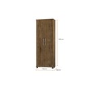 Ver imagem 3 de Armário Arezo Organizador Multiuso 2 Portas Com Rodinhas:Jequitiba