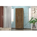 Ver imagem 2 de Armário Arezo Organizador Multiuso 2 Portas Com Rodinhas:Jequitiba