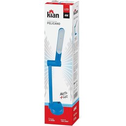 Kian - Luminária de Mesa Led Pelicano 4w Azul 5.000k Branca Fria Bivolt - 2