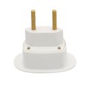 Ver imagem 3 de Adaptador Tomada Bipolar Parede Universal 2 Pinos Tipo T Forlux Viagem Branco Benjamin 2p 10a 250v