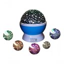 Ver imagem 1 de Luminaria Abajur Rotativa Festa Criança Neon Quarto Projetor Luz Ceu Estrelas Azul