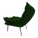 Ver imagem 3 de Poltrona Decorativa Tati Suede Verde - Dominic Decor