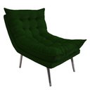 Ver imagem 1 de Poltrona Decorativa Tati Suede Verde - Dominic Decor