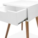 Ver imagem 5 de Mesa de Cabeceira 1 Gaveta Retrô Branco