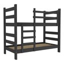 Ver imagem 3 de Beliche - Vira 2 Camas - Para Colchão 78/88 X 188Cm Dubai Multimóveis Vcr4137 Preto Preto