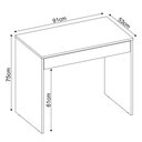 Ver imagem 3 de Mesa Escrivaninha Facility em Mdp com 1 Gaveta Demóbile