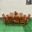 Ver imagem 4 de Mesa Madeira de Demolição 2m X 90cm com 8 Cadeiras Ana Hickmann Sudeste Rústico