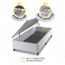 Ver imagem 6 de Conjunto Box Baú Branco Luanda Branco Espuma D28 Solteiro 96x203x69 - King House