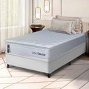 Ver imagem 1 de Conjunto Box Baú Branco Luanda Branco Espuma D28 Solteiro 96x203x69 - King House