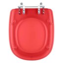 Ver imagem 1 de Assento Sanitario Poliester Sabatini Vermelho Translucido para Vaso Icasa