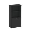 Ver imagem 3 de Armário Misto para Escritório 2 Portas com Prateleiras Linha PE40 Branco/Preto