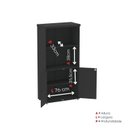 Ver imagem 7 de Armário Misto para Escritório 2 Portas com Prateleiras Linha PE40 Branco/Preto