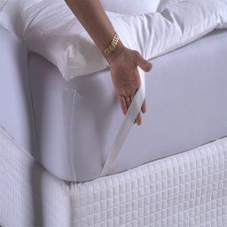 Pillow Top Extra Macio para Colchão Casal Padrão de 1,38 X 1,88 até 0,50cm de Altura. Cor Cinza - 3
