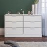 Cômoda Kappesberg 6 Gavetas Branco Brilho - 2