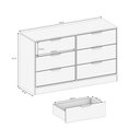 Ver imagem 4 de Cômoda Kappesberg 6 Gavetas Branco Brilho