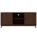 Ver imagem 2 de Rack Ethos F06 para TV 60" 160cm Madeira Maciça 2 Portas Café Lyam Decor