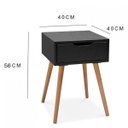 Ver imagem 3 de Mesa de Cabeceira Retrô Preto
