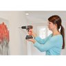 Parafusadeira Furadeira Black e Decker 20V com 80 Acessórios e Caixa Plástica Bivolt BCD704C1KA-BR - 5
