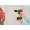 Parafusadeira Furadeira Black e Decker 20V com 80 Acessórios e Caixa Plástica Bivolt BCD704C1KA-BR - 7