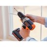 Parafusadeira Furadeira Black e Decker 20V com 80 Acessórios e Caixa Plástica Bivolt BCD704C1KA-BR - 8