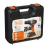 Parafusadeira Furadeira Black e Decker 20V com 80 Acessórios e Caixa Plástica Bivolt BCD704C1KA-BR - 2