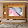 Estante Home para Tv Ripado Modulado 75 Polegadas Nature Off White Shop Jm - 1