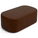 Ver imagem 2 de Cabeceira Cama Box 100cm Lanna com Puff Recamier Doha W01 Couríssimo Marrom - Lyam Decor