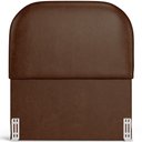 Ver imagem 6 de Cabeceira Cama Box 100cm Lanna com Puff Recamier Doha W01 Couríssimo Marrom - Lyam Decor