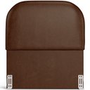 Ver imagem 3 de Cabeceira Cama Box 100cm Lanna com Puff Recamier Doha W01 Couríssimo Marrom - Lyam Decor