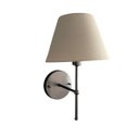 Ver imagem 4 de Kit 2 Arandelas Luminária de Parede Clássico Chumbo com Cúpula Bege Ref 19