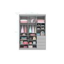Ver imagem 2 de Jogo de Quarto Pérola com Guarda Roupa 3 Portas e 4 Gavetas + Cômoda 2 Portas e 4 Gavetas - Cinza