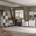 Ver imagem 3 de Conjunto Escritório Home Office 4 Peças Golden A06 Olmo/branco - Mpozenato