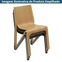 Ver imagem 5 de Kit 2 Cadeiras Empilhável Vermont Fratini 38 Cm (larg) Estrutura em Madeira Natural Multilaminada