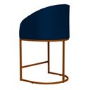 Ver imagem 4 de Poltrona Estilo Banqueta Decorativa Mia Tecido em Suede Base Metal Bronze - Estopar Poltrona Mia Sue
